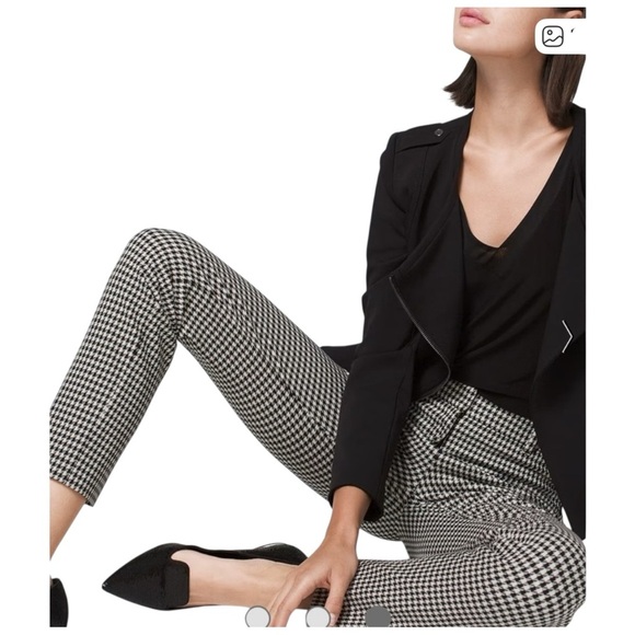 WHBM The Slim Ankle Houndstooth Pants - Picture 1 of 5